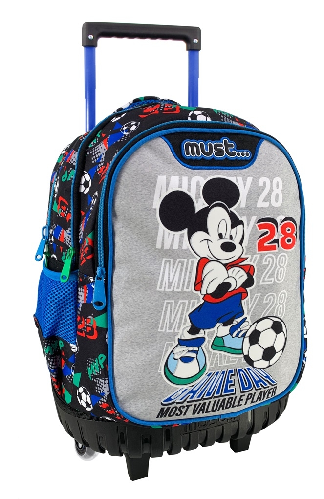Τσάντα τρόλλευ δημοτικού Mickey Glow in the dark