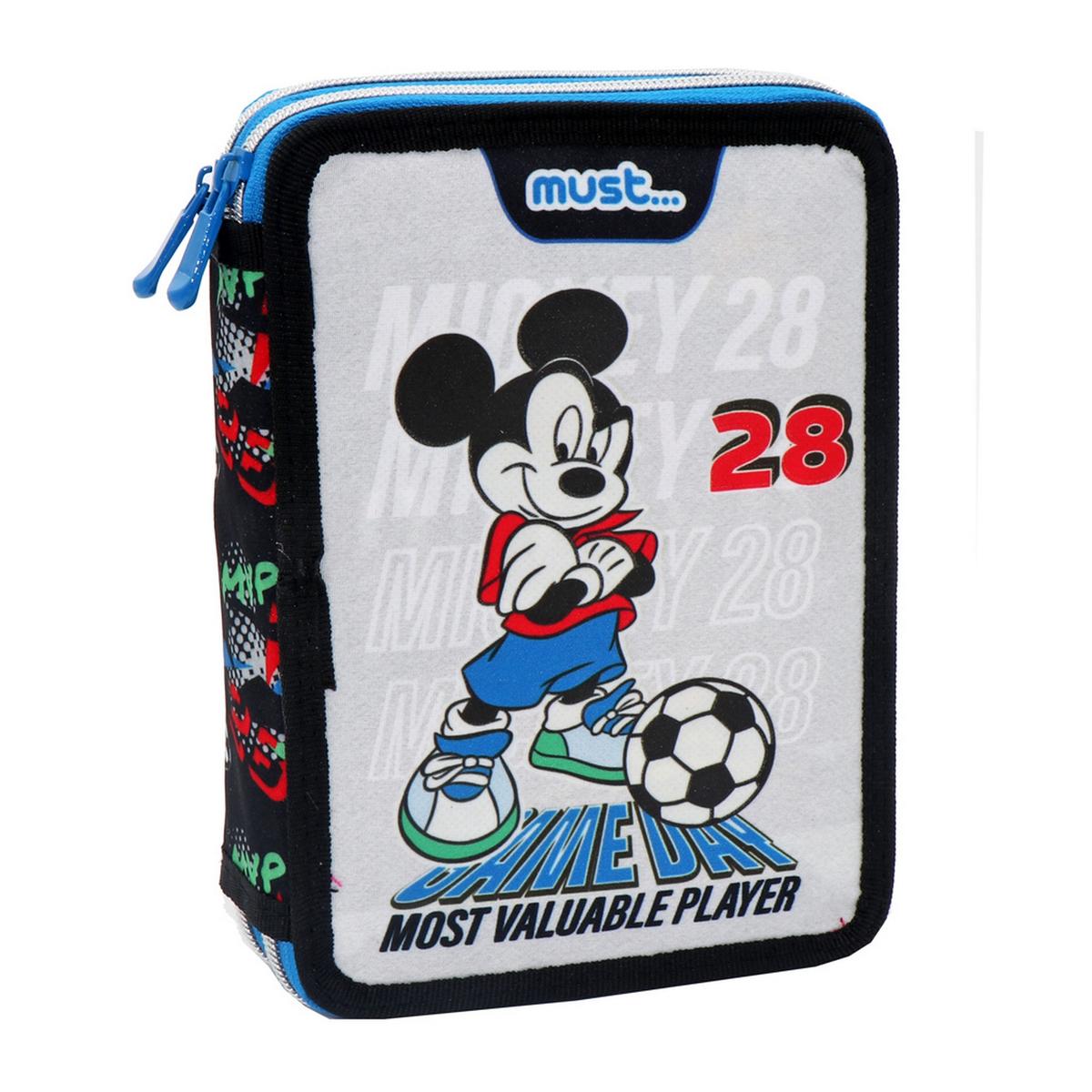 Κασετίνα διπλή Mickey Glow in the dark