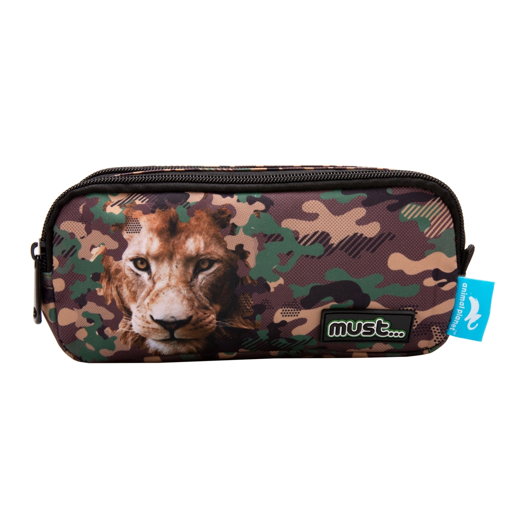 Κασετίνα 2 θήκες Animal Planet Lion