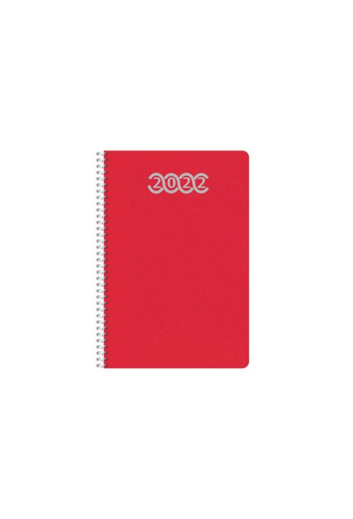 Ημερήσιο ημερολόγιο 2022 pop κόκκινο 12 x 17 cm