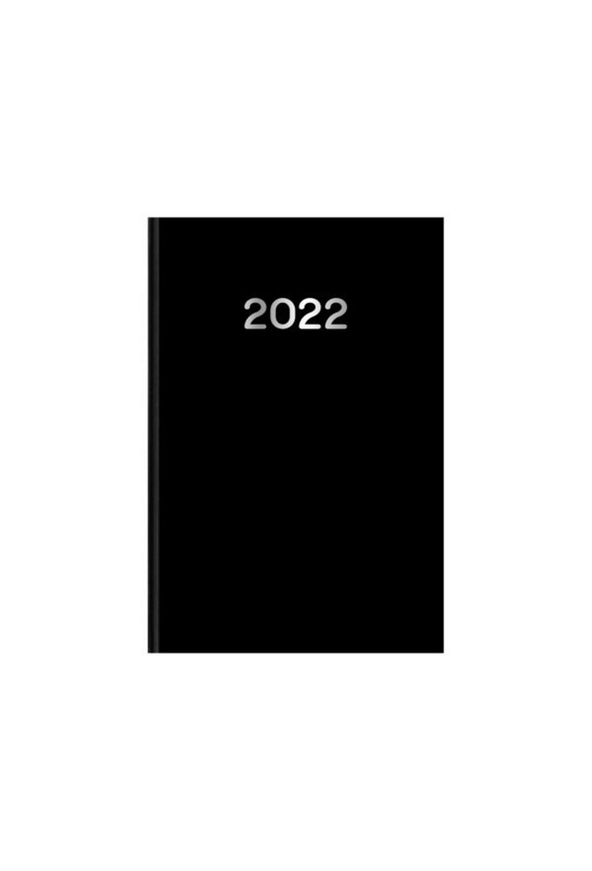 Ημερήσιο ημερολόγιο 2022 simple μαύρο 21 x 29 cm