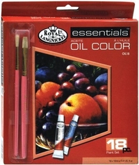 Oil18 Σωληνάρια λαδομπογιάς 12 ml 18 τεμάχια + 2 πινέλα