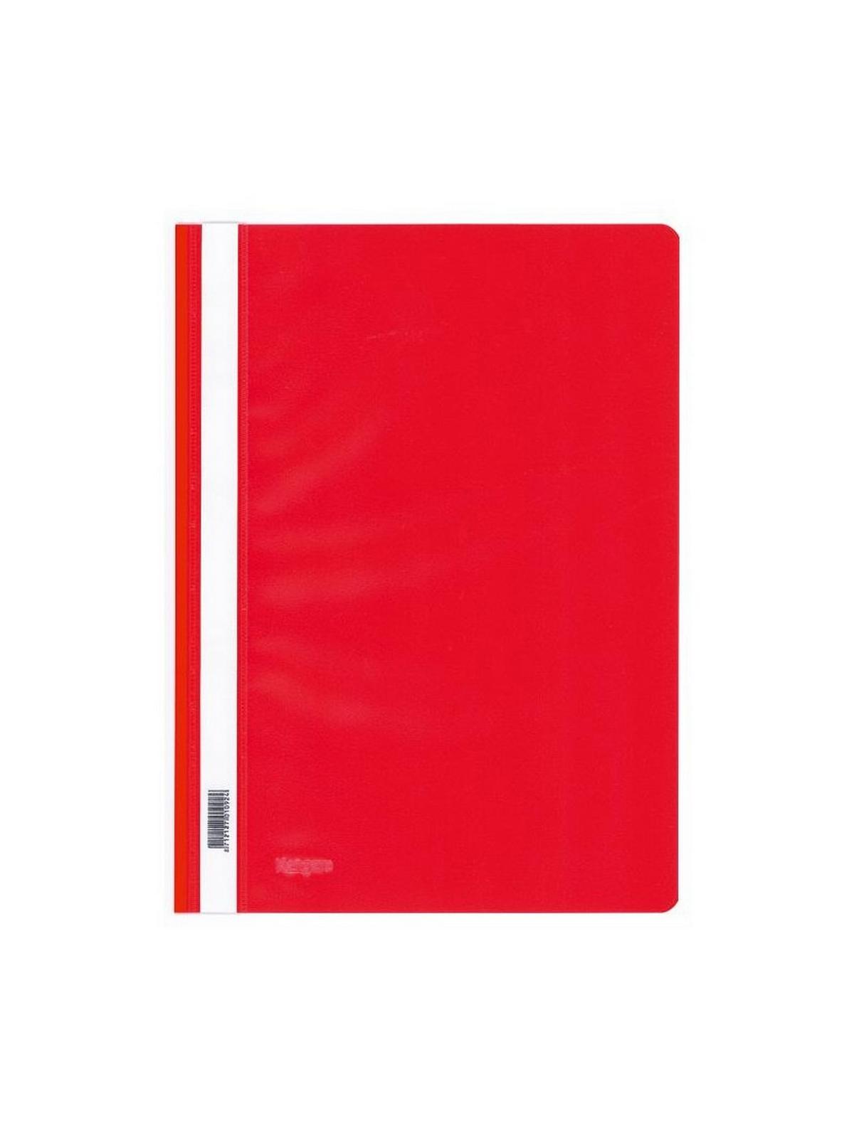 Ντοσιέ πλαστικο με έλασμα pp (Flat Files) κόκκινο