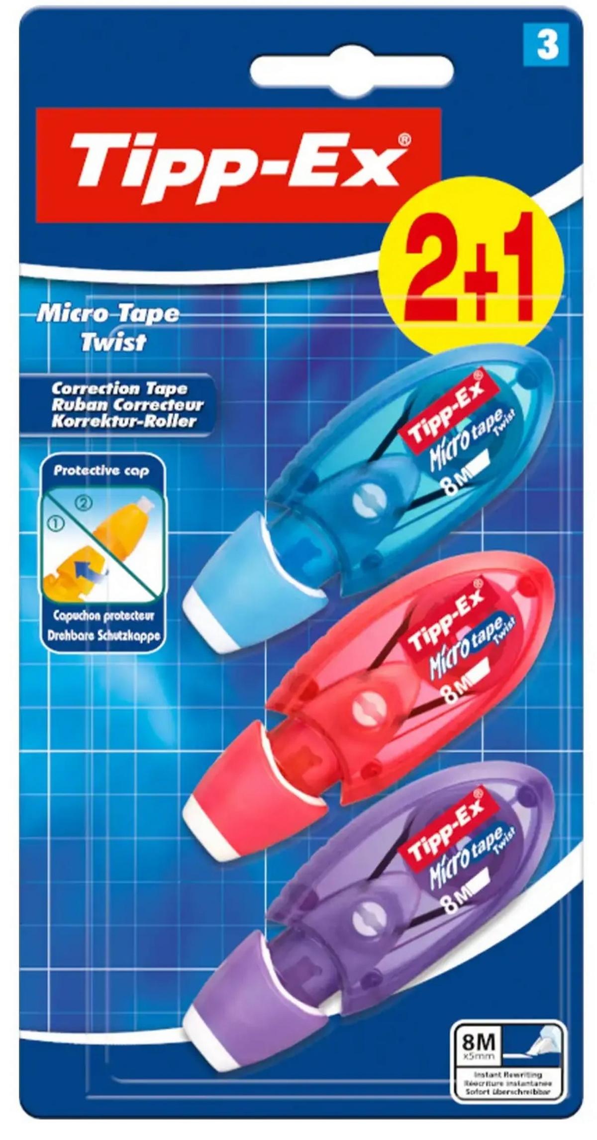 Διορθωτική ταινία Micro tape twist 5mmx8m 2+1 free