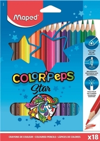 Χρωματιστά μολύβια ColorPeps 18 τεμαχίων