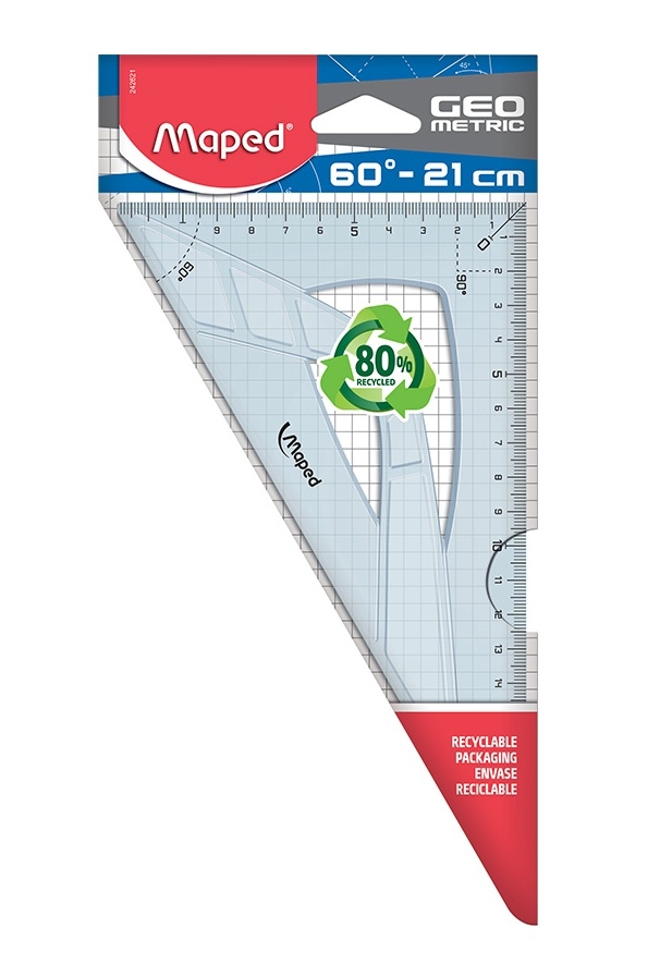 Ορθογώνιο τρίγωνο 60 μοιρών 21cm