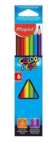 Ξυλομπογιές color peps 6 τεμάχια