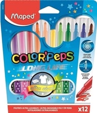 Μαρκαδόροι Ζωγραφικής ColorPeps Long Life 12 τεμ.