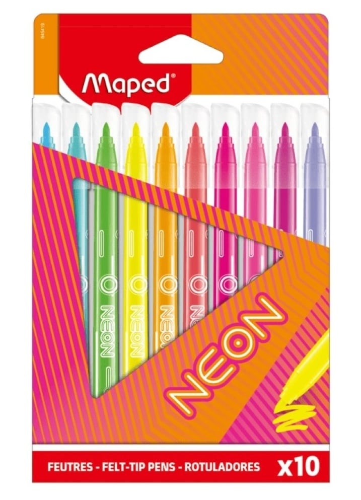 Μαρκαδόροι ζωγραφικής Neon 10 χρώματα