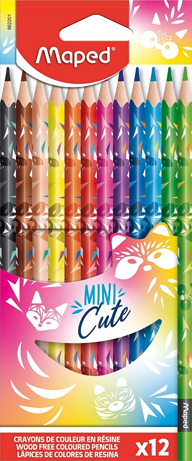 Ξυλομπογιές Mini Cute 12 Χρώματα
