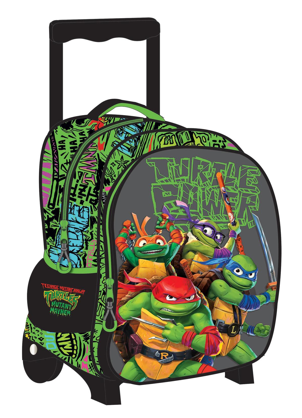 Τσάντα τρόλλευ νηπιαγωγείου Ninja Turtles