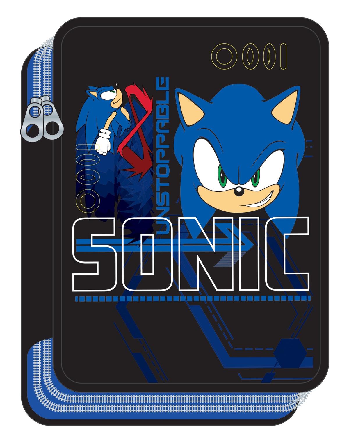 Κασετίνα διπλή Sonic