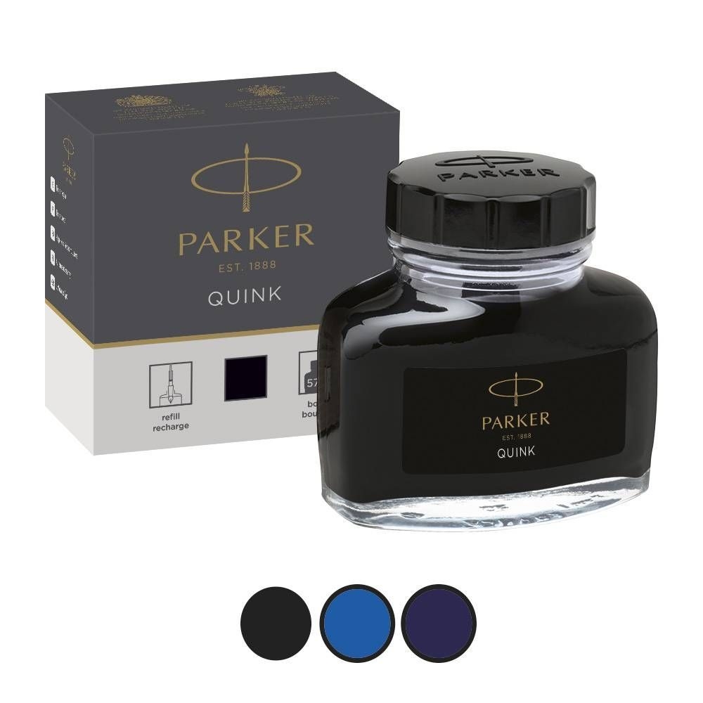 Μελάνι σε φιάλη Parker Quink black