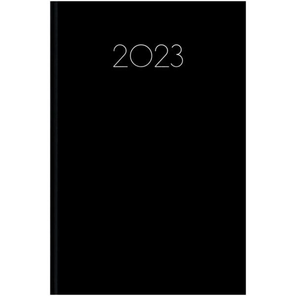 Ημερήσιο ημερολόγιο 2022 simple μαύρο 12 x 17 cm