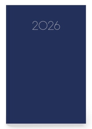Ημερήσιο ημερολόγιο 2026 simple μπλε σκούρο 14 x 21 cm