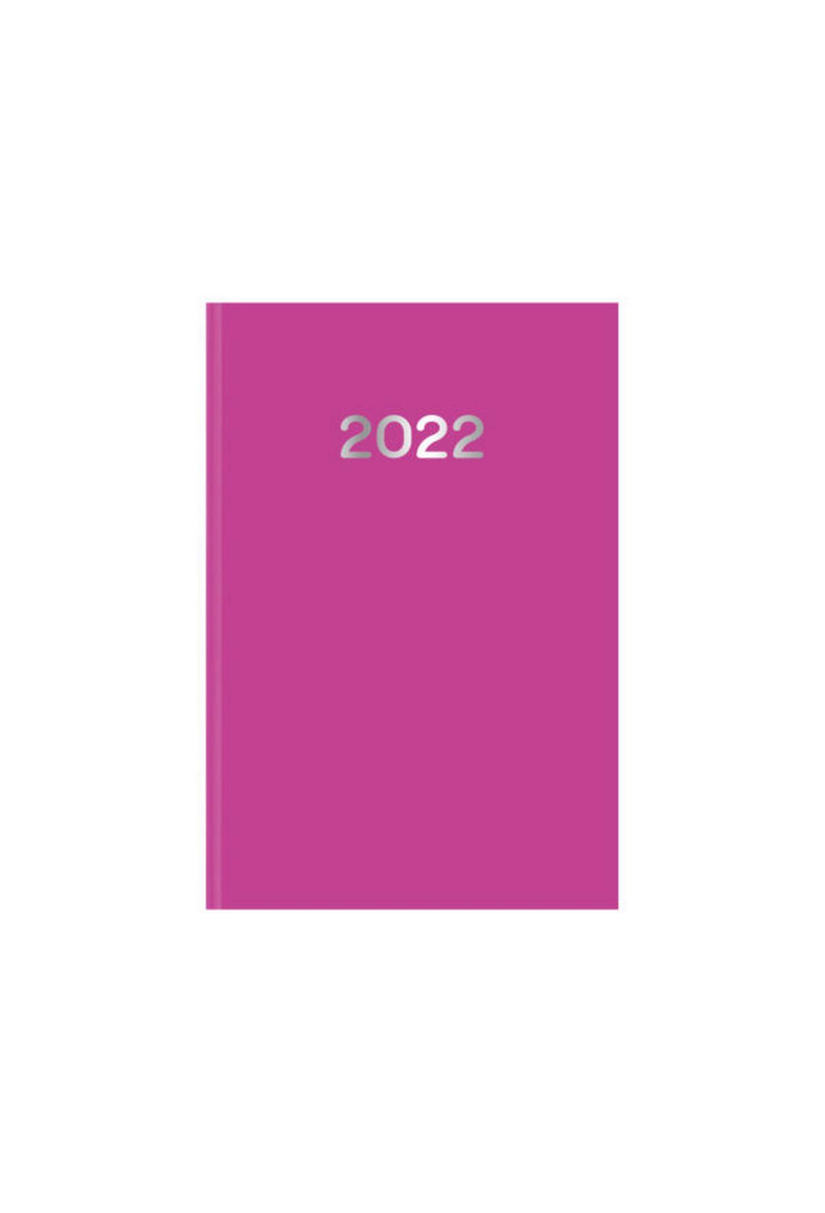Ημερήσιο ημερολόγιο 2022 simple ροζ 14 x 21 cm