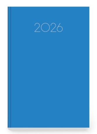 Ημερήσιο ημερολόγιο 2026 simple μπλε 17 x 25 cm