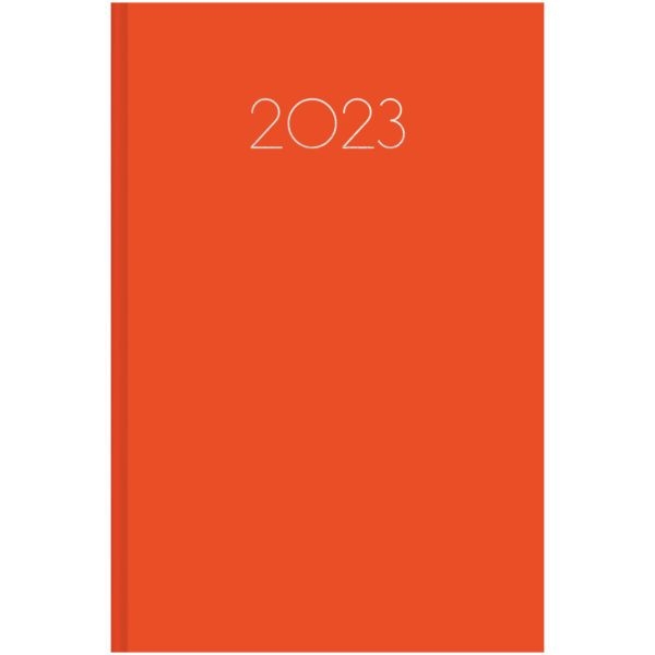 Ημερήσιο ημερολόγιο 2022 simple πορτοκαλί 17 x 25 cm