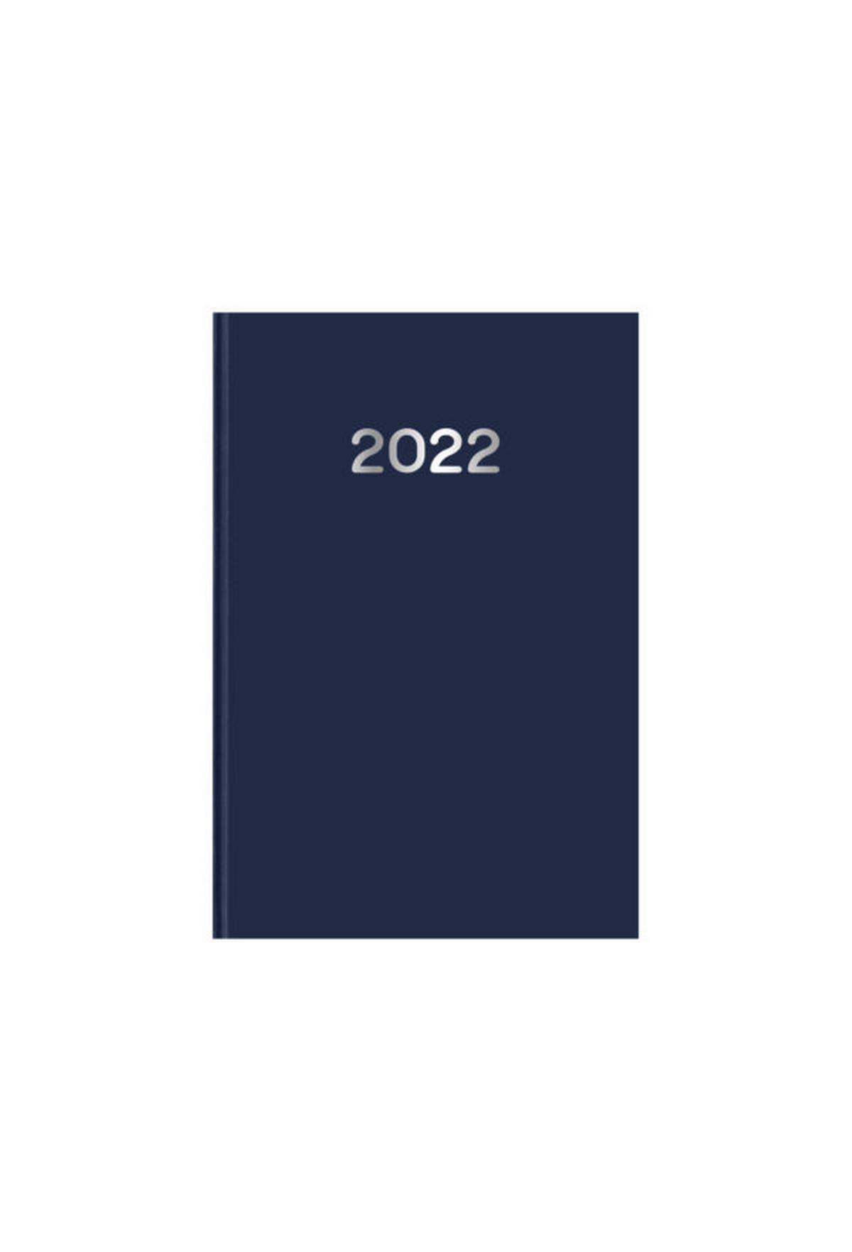 Ημερήσιο ημερολόγιο 2022 simple μπλε 17 x 25 cm