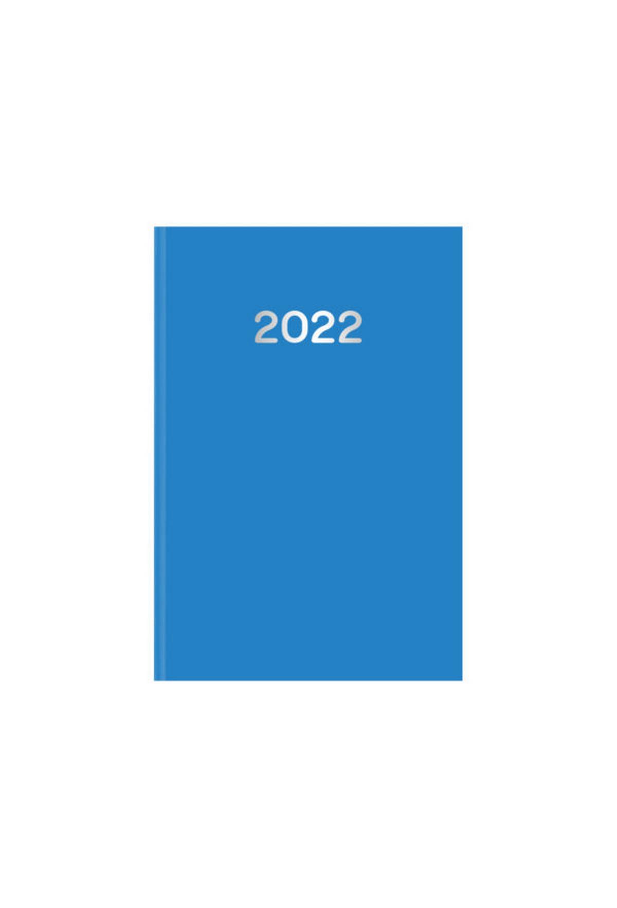 Ημερήσιο ημερολόγιο 2022 simple γαλάζιο 10 x 14 cm