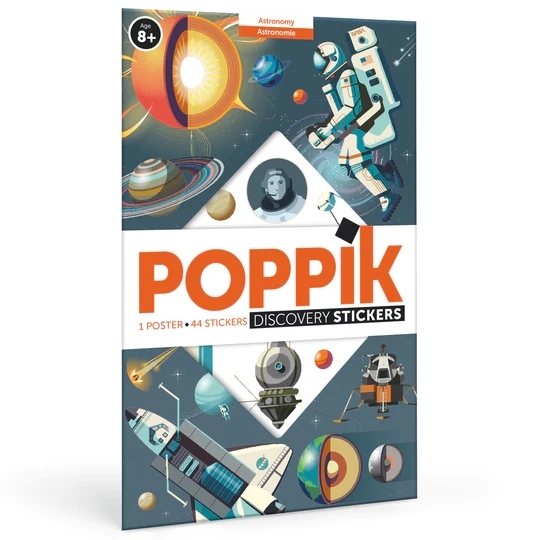POPPIK Πόστερ με 49 αυτοκόλλητα – Αστρονομία