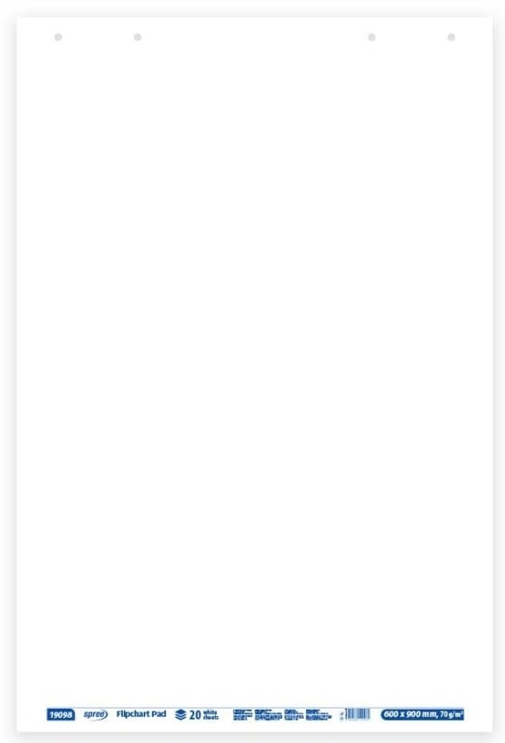 Flipchart pad 60x90cm 70gr