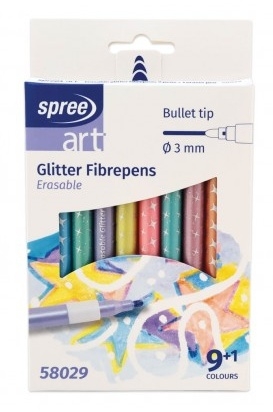 Erasable Glitter Pastel μαρκαδόροι 10 χρώματα