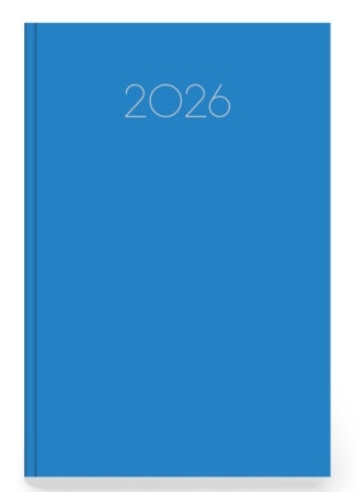 Ημερήσιο ημερολόγιο 2026 simple γαλάζιο 10 x 14 cm