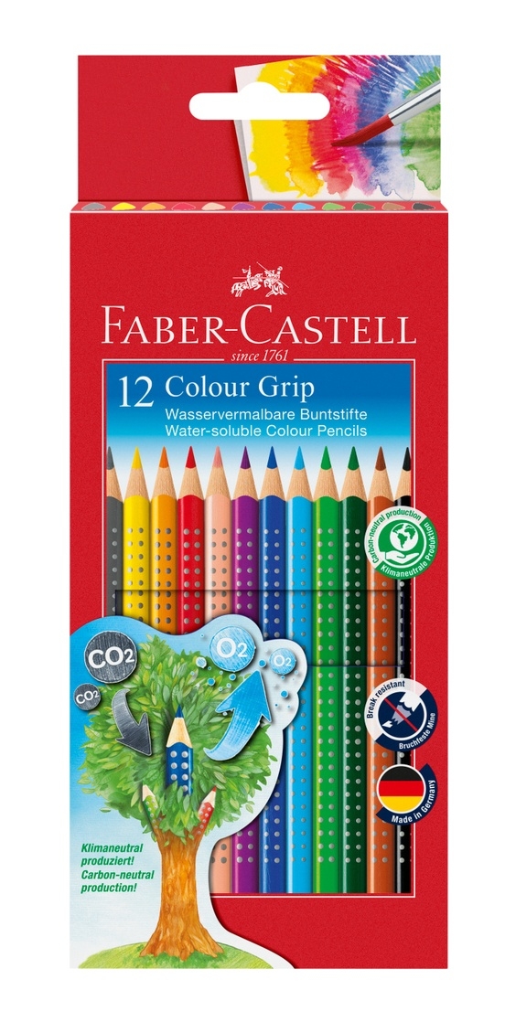Ξυλομπογιές Faber Castell Grip 12 τεμάχια