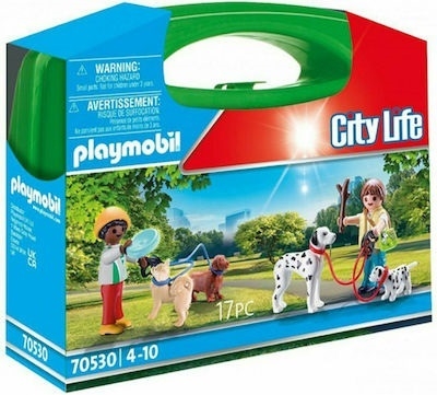 Playmobil City Life Βαλιτσάκι Βόλτα με Σκυλάκια