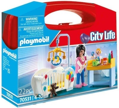 Playmobil City Life Βαλιτσάκι Βρεφικό Δωμάτιο