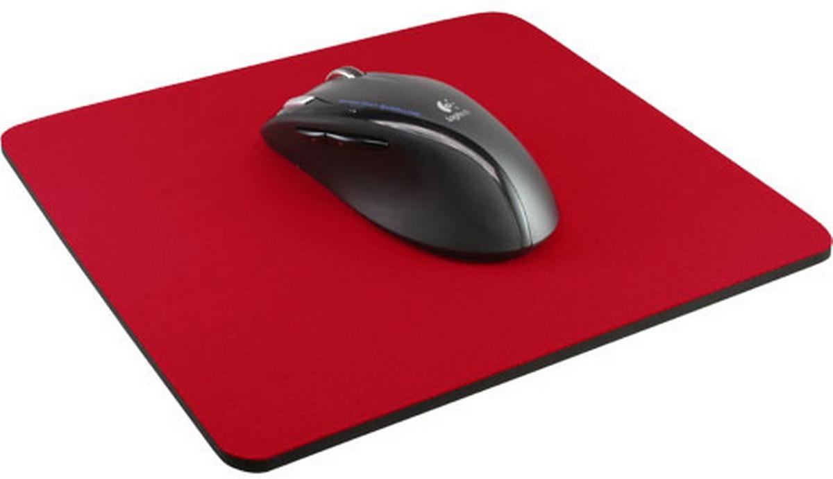 Inline mouse pad red