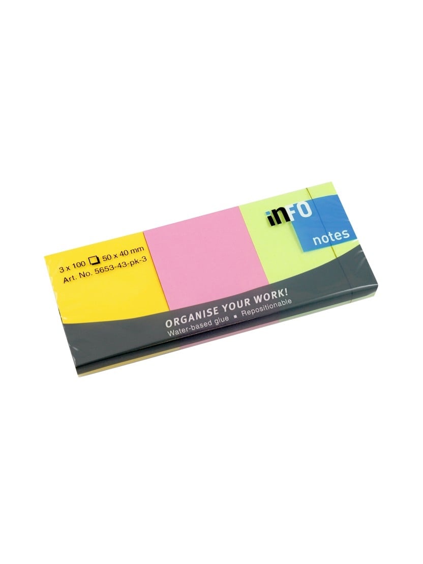 Αυτοκόλλητα χαρτάκια σημειώσεων 50mm x 40mm