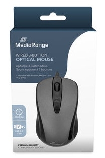 Mediarange Optical Mouse wired 3-Button