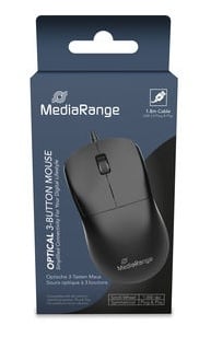 MediaRange Corded 3-button optical mouse