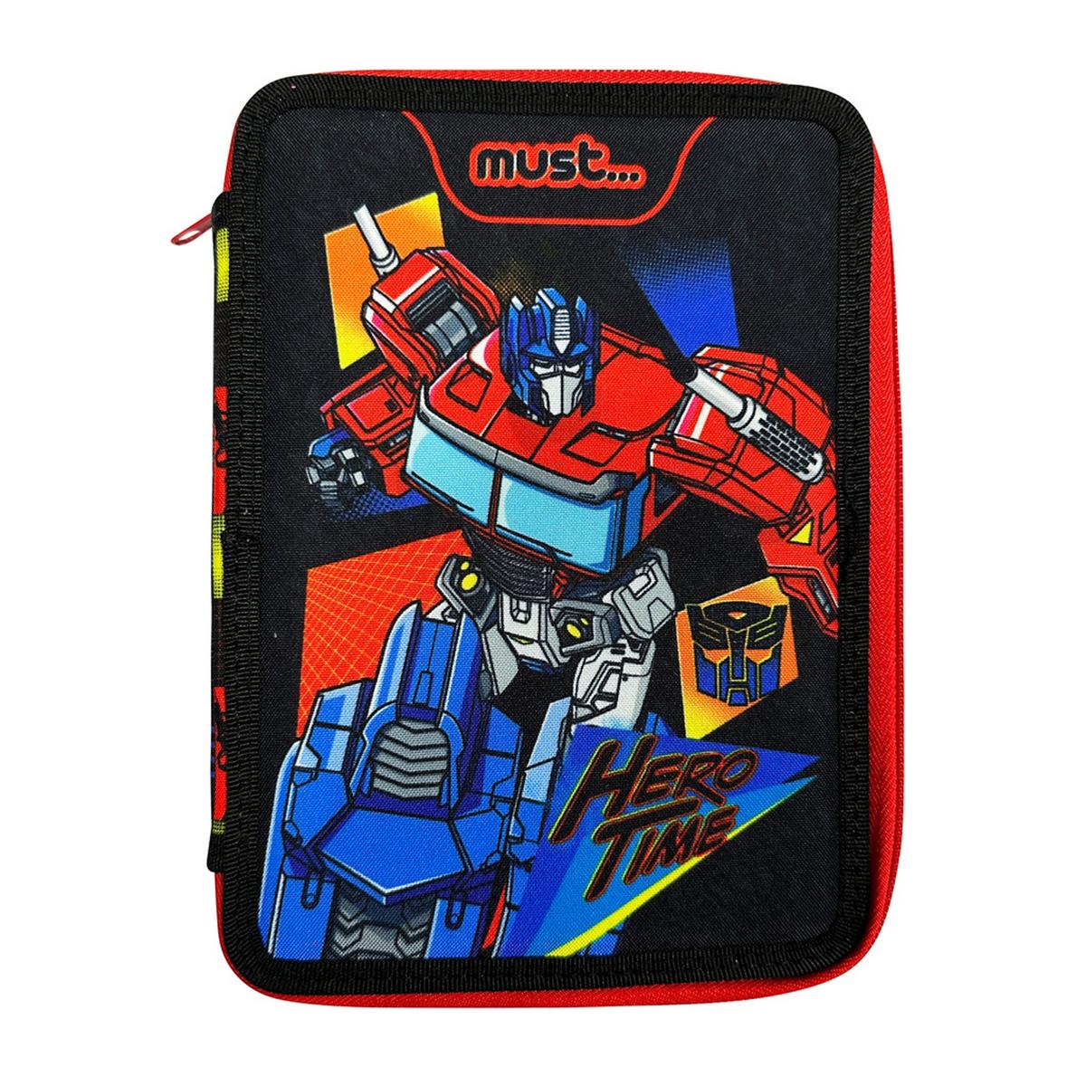 Κασετίνα διπλή γεμάτη Transformers