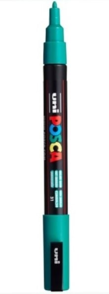 Posca μαρκαδόρος λεπτός PC-3M Σμαραγδί