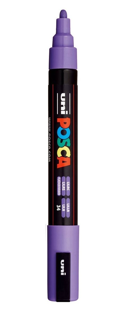 Posca μαρκαδόρος μεσαίος PC-5M Λιλά