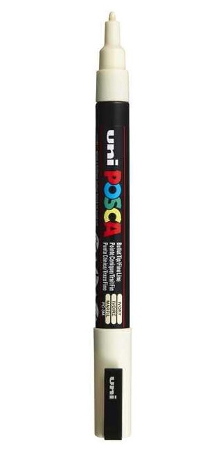 Posca μαρκαδόρος λεπτός PC-3M Ivory