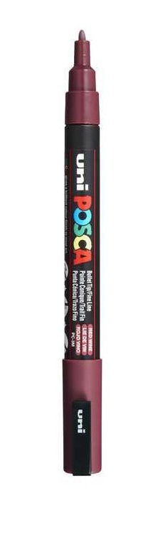 Posca μαρκαδόρος λεπτός PC-3M Μπορντώ