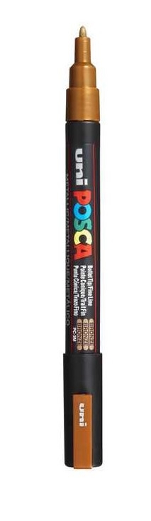 Posca μαρκαδόρος λεπτός PC-3M Μπροντζέ