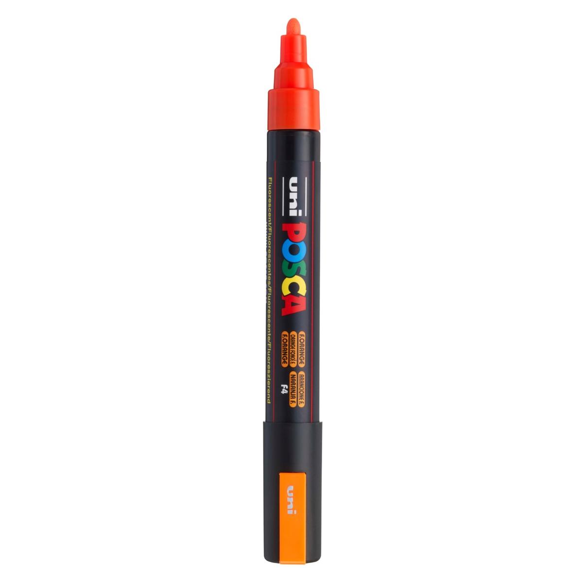 Posca μαρκαδόρος μεσαίος PC-5M Πορτοκαλί φωσφοριζέ