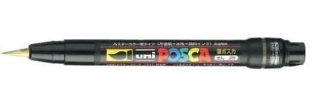 Posca μαρκαδόρος Brush Tip Χρυσό