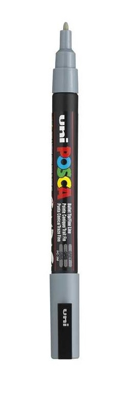 Posca μαρκαδόρος λεπτός PC-3M Γκρι