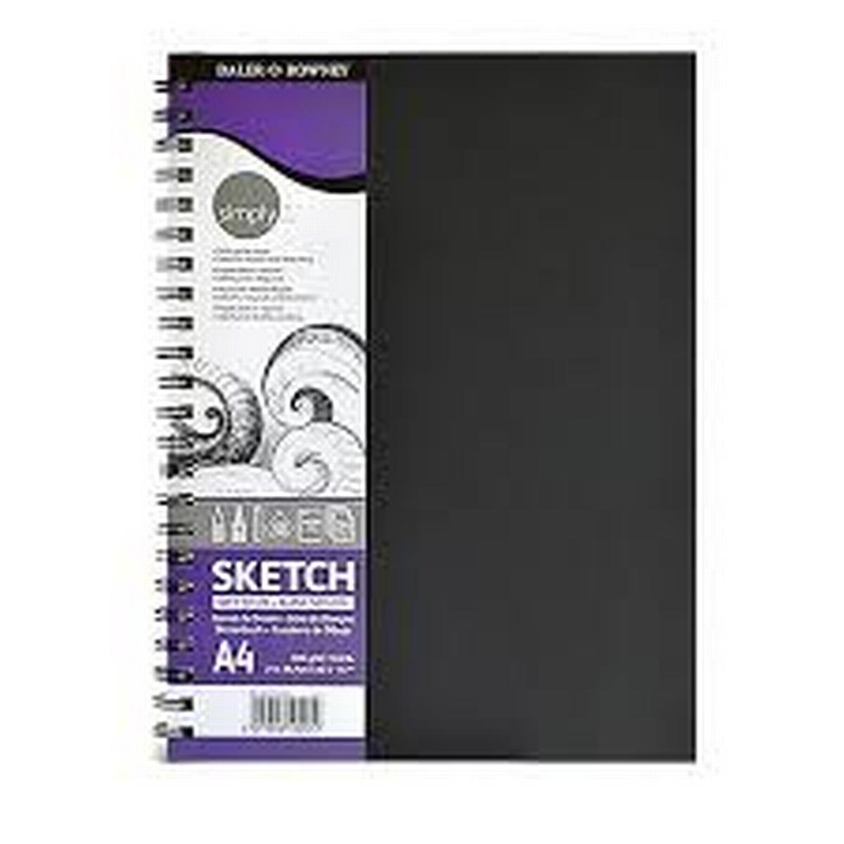 Artist Spiral Hardback Sketchbook 100gsm Acid Simply A4 21x29.7 cm