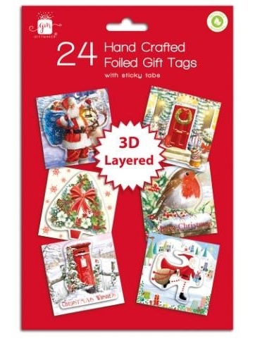 Xmas Gift Tags 24pcs