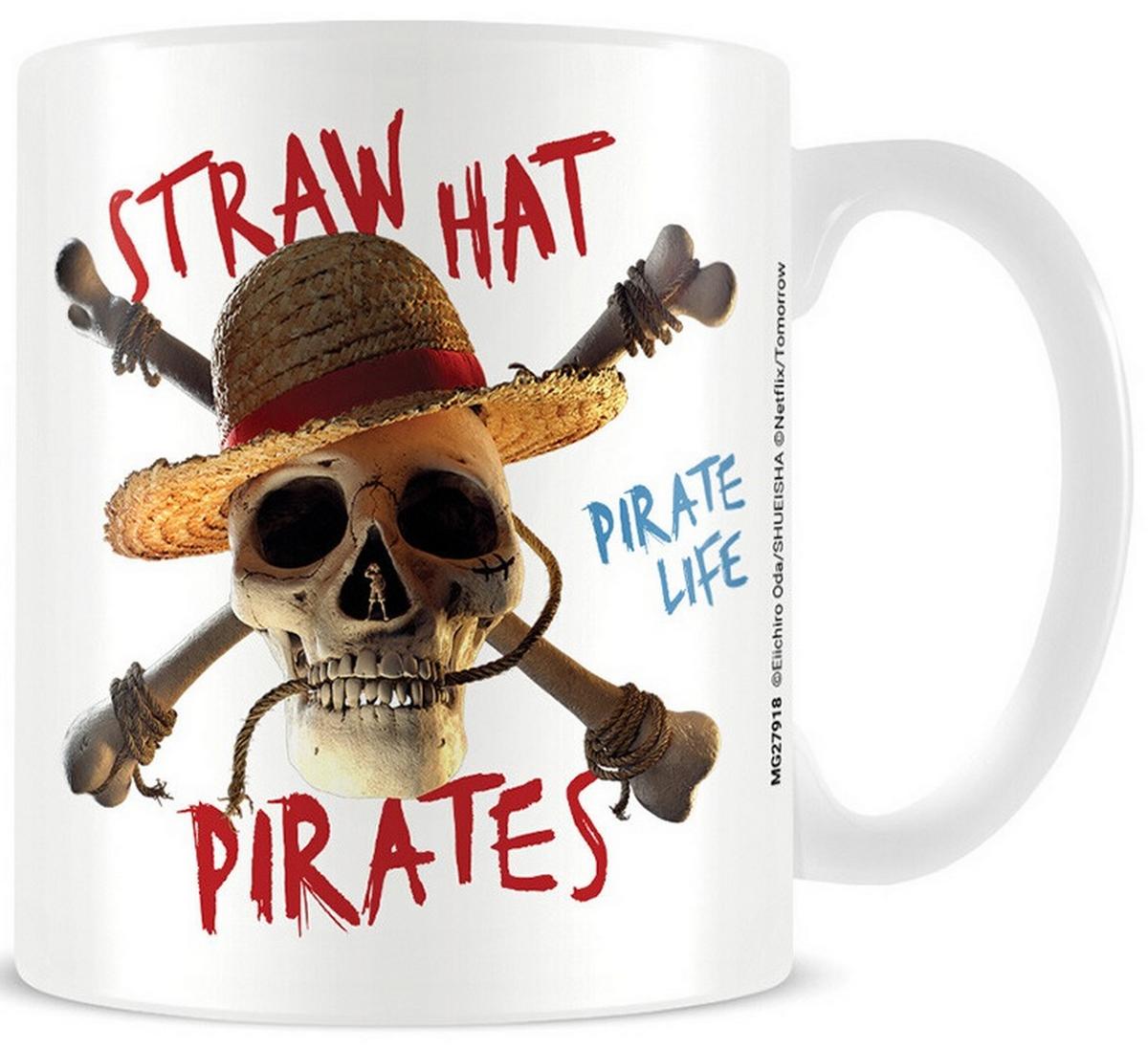 One Piece Live Action (Straw Hat Pirate Emblem) White Pod Mug