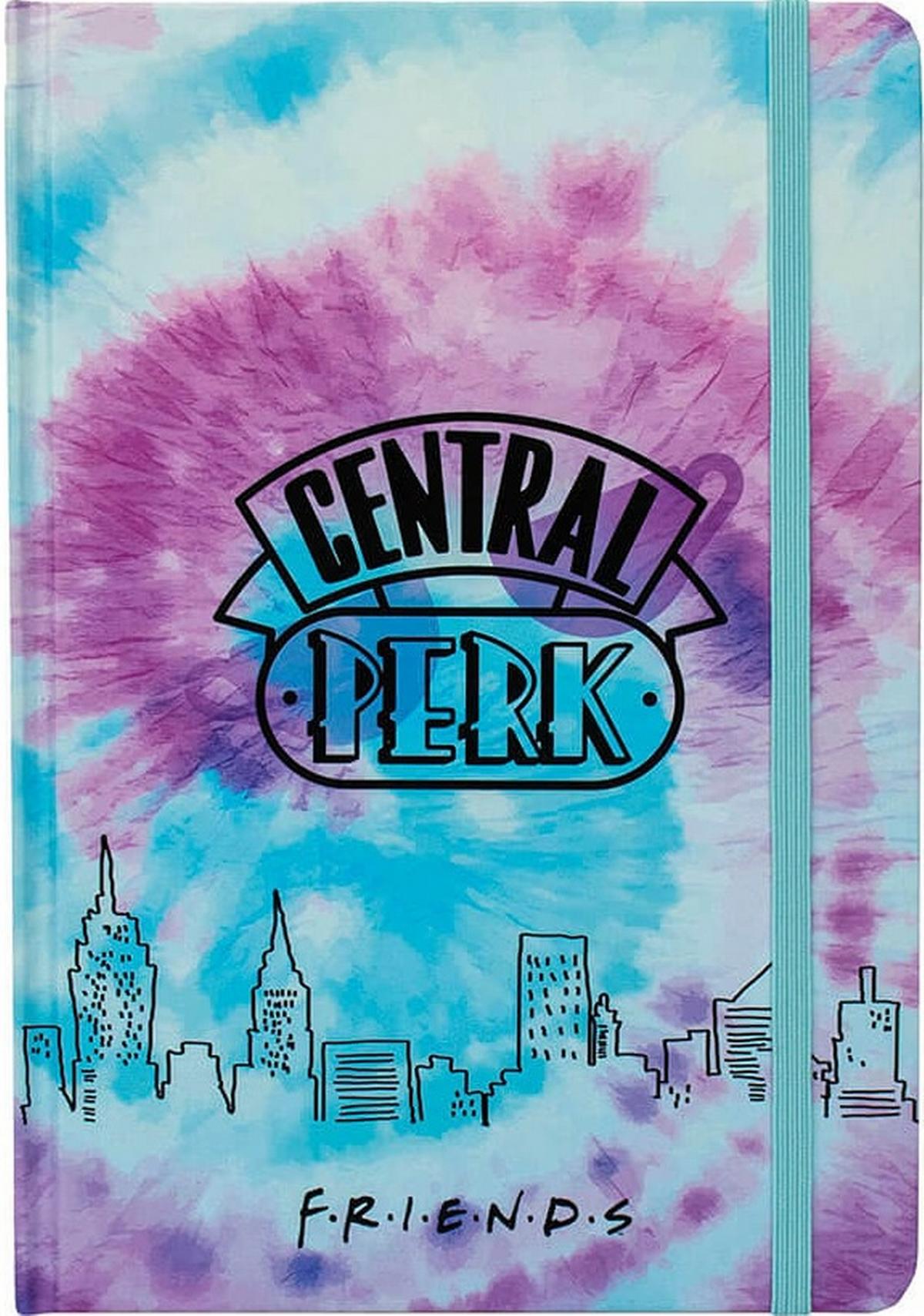 Friends A5 Casebound Notebook Purple Tie Dye