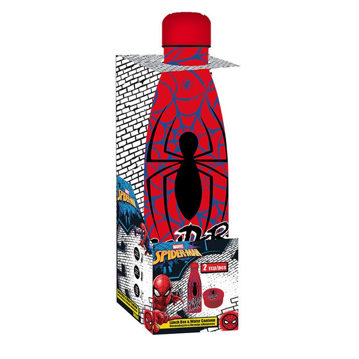 Σετ Ανοξείδωτο Θερμός 500ml & Φαγητοδοχείο 130ml - Spiderman