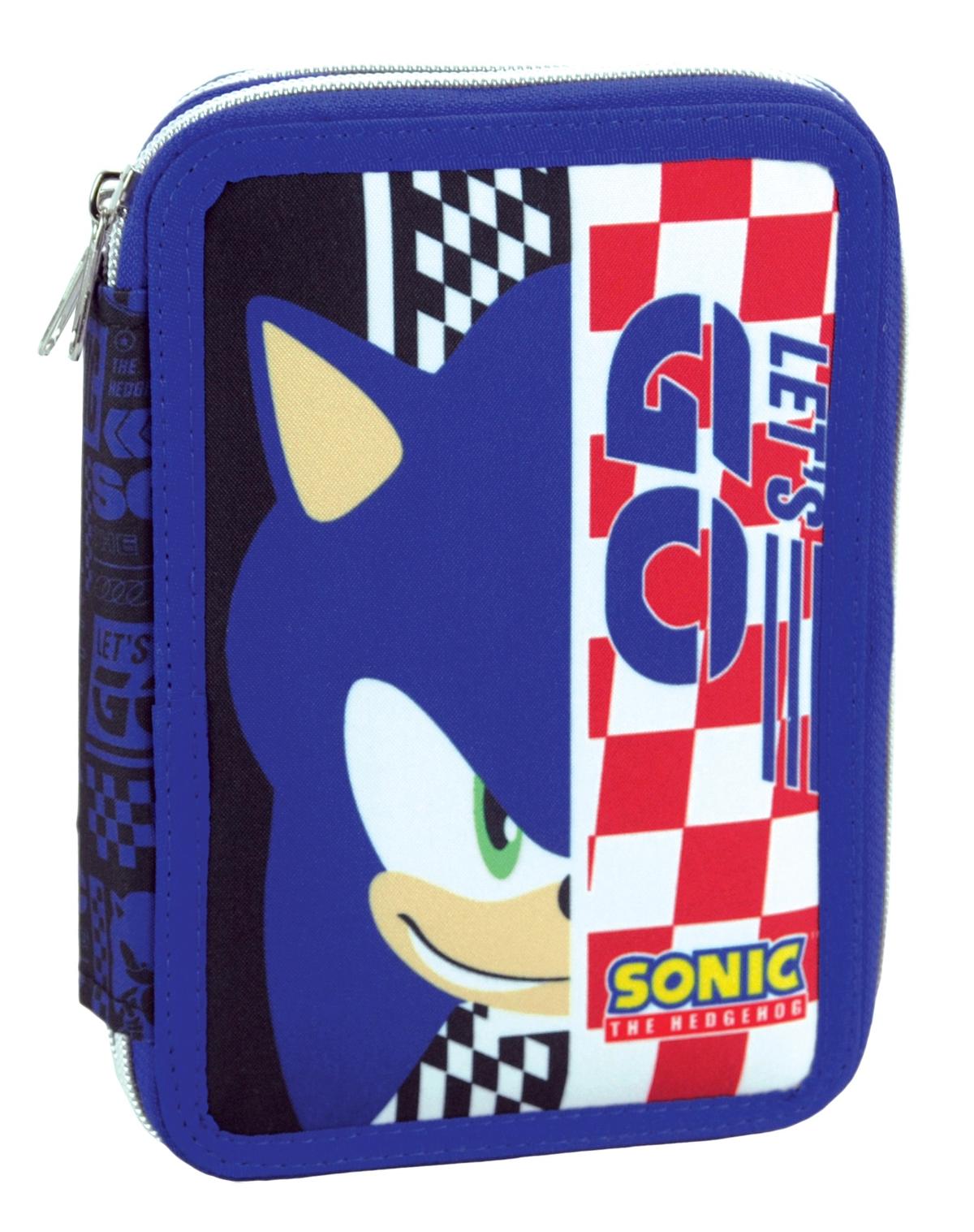 Κασετίνα Διπλή Γεμάτη Sonic